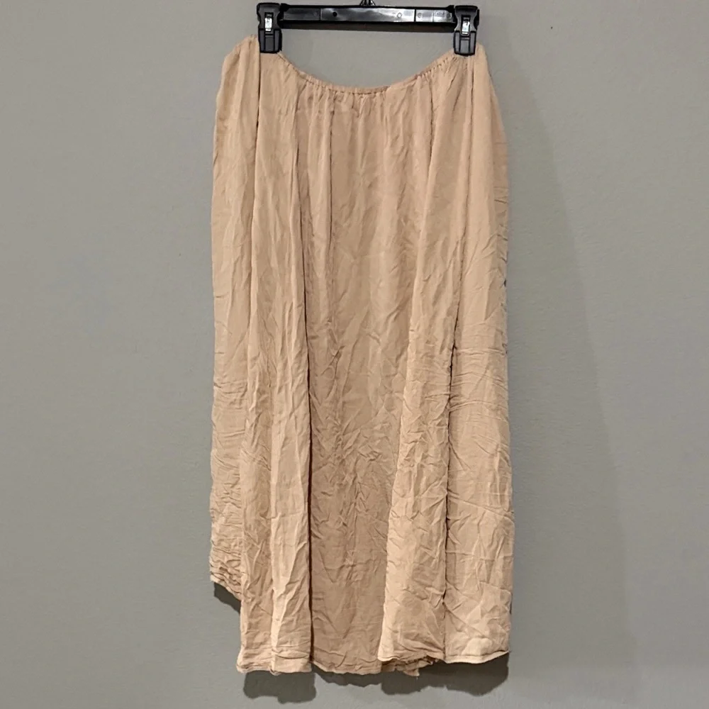 Showpo under the twilight boho Beige A-Line Skirt tassel tie slit - Picture 8 of 12
